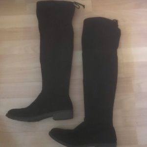 Black over-the-knee boots